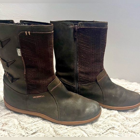 Merrell Ashland Seal Brown Waterproof Boot
Mid-Calf Performance Hiking 
Size 9 - Picture 3 of 6
